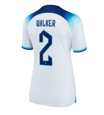 England Kyle Walker #2 Hemmatröja Dam VM 2022 Kortärmad